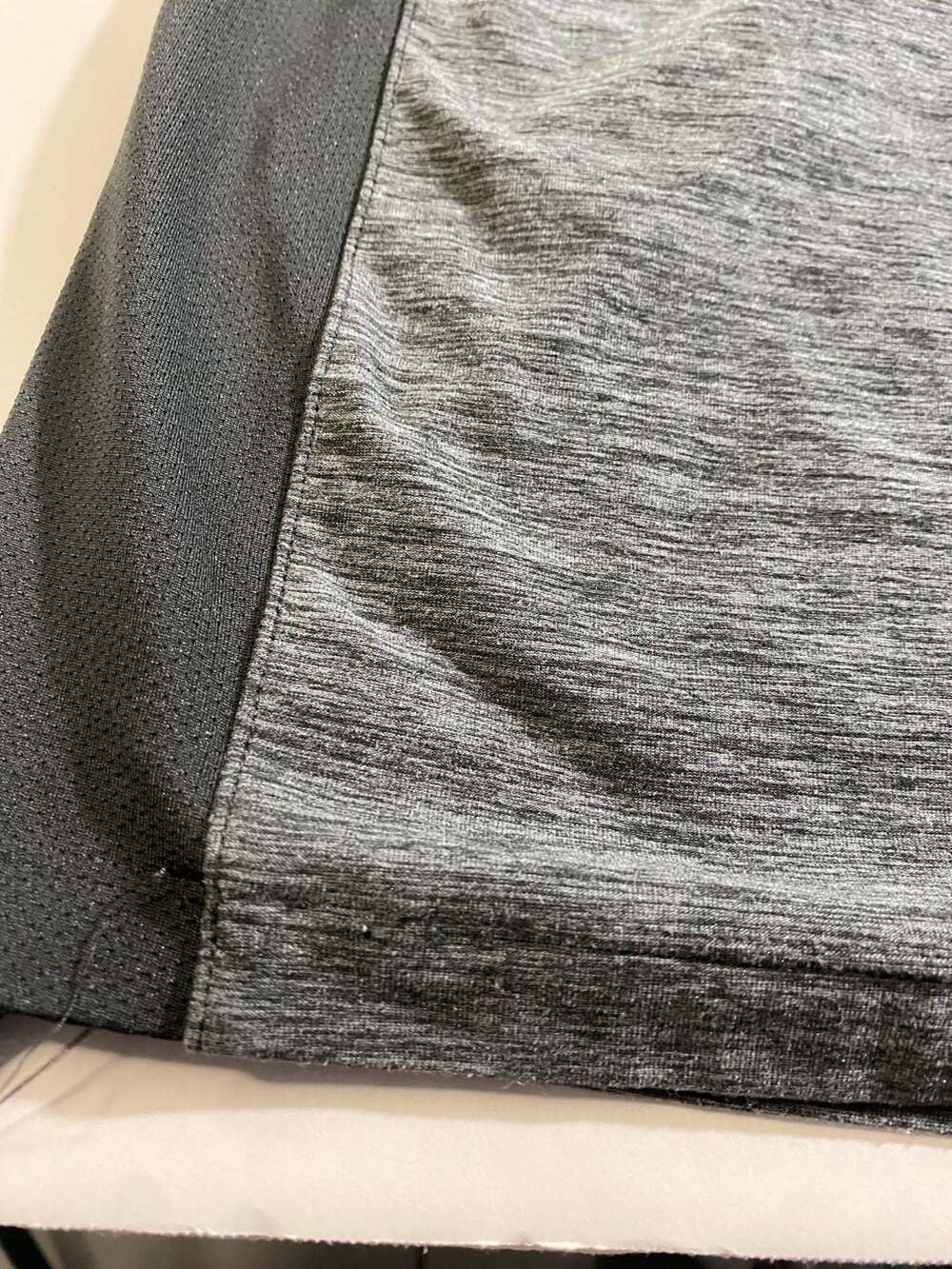 New Balance NB Dry Quarter-Zip Long Sleeve Running Shirt Heathered Grey Size L - Picture 4 of 9
